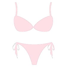 bikini shape pink
