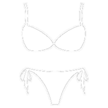 bikini shape white